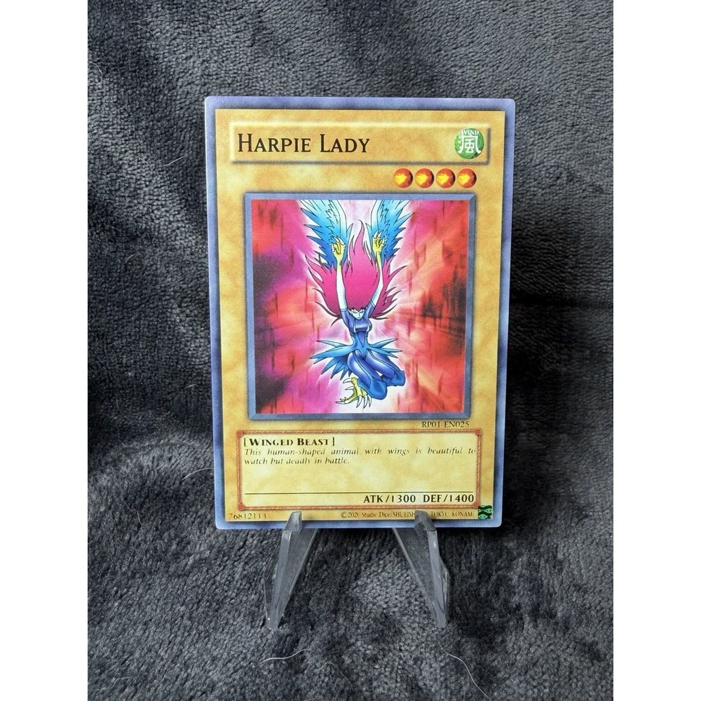 Yugioh Harpie Lady RP01-EN025 Common Misprint